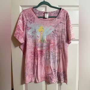 VTG Disney Tinkerbell women's short sleeve shirt size 3X 90s